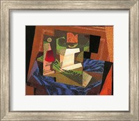 Fruit Bowl on a Tablecloth Fine Art Print