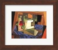 Fruit Bowl on a Tablecloth Fine Art Print