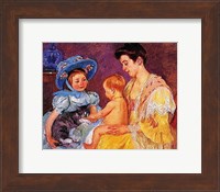 Children Playing with a Cat Fine Art Print