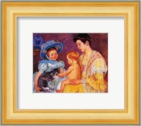 Children Playing with a Cat Fine Art Print