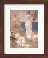 Young Women at the Sea Shore (petite version) Fine Art Print