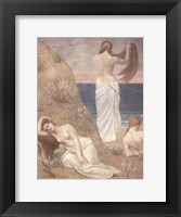 Young Women at the Sea Shore (petite version) Fine Art Print