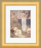 Young Women at the Sea Shore (petite version) Fine Art Print