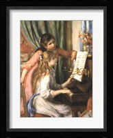 Two Young Girls at the Piano Fine Art Print