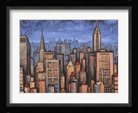 Twilight Skyline Framed Print