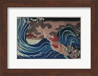 Nichiren Calms a Storm in Kakuda Fine Art Print