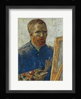 Self Portrait in Front of Easel Fine Art Print