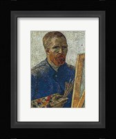 Self Portrait in Front of Easel Fine Art Print