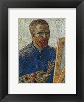 Self Portrait in Front of Easel Fine Art Print