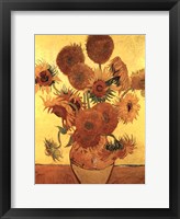 Sunflowers on Gold, 1888 Fine Art Print