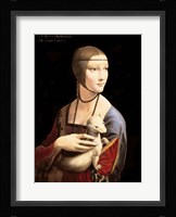 The Lady with the Ermine Framed Print