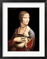 The Lady with the Ermine Framed Print