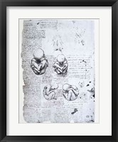 Five Views of a Fetus in the Womb Fine Art Print