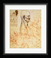 Torso of a Man in Profile, the Head Squared for Proportion Fine Art Print