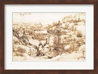 Arno Landscape, 5th August, 1473 Fine Art Print