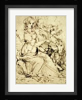 Lady with a Unicorn Fine Art Print