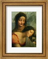 Detail of the Virgin and St. Anne from The Virgin and Child with St. Anne Fine Art Print