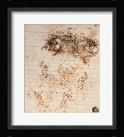 Study of Horsemen in Combat and Foot Soldiers, 1503 Fine Art Print