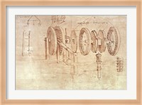 Studies of Toothed Gears and for a Hygrometer Fine Art Print