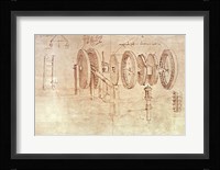 Studies of Toothed Gears and for a Hygrometer Fine Art Print