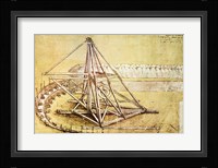 Excavating Machine,from Codex Atlanticus Fine Art Print