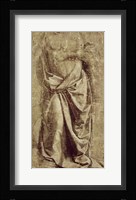 Drapery Study for a Standing Figure Seen from the Front Fine Art Print