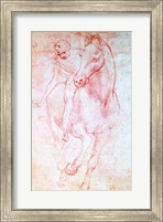 Study of a Horse and Rider, c.1481 Fine Art Print