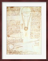 Studies of the Illumination of the Moon 1r from Codex Leicester Fine Art Print