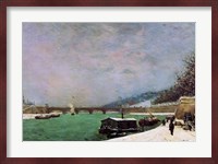 The Seine at the Pont d'Iena, Winter, 1875 Fine Art Print