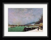The Seine at the Pont d'Iena, Winter, 1875 Fine Art Print