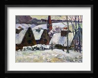Breton village under snow, 1894 Fine Art Print