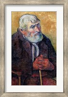 Portrait of an Old Man with a Stick, 1889-90 Fine Art Print