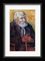 Portrait of an Old Man with a Stick, 1889-90 Fine Art Print