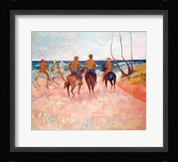 Horseman on the Beach Fine Art Print
