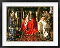 Madonna and Child with Canon Joris van der Paele, 1436 Fine Art Print