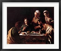 Supper at Emmaus, 1606 Fine Art Print