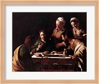 Supper at Emmaus, 1606 Fine Art Print