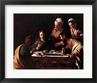 Supper at Emmaus, 1606 Fine Art Print