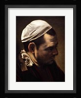 The Supper at Emmaus, Detail 1601 (man in hat) Fine Art Print