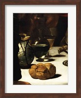 The Supper at Emmaus, Detail 1601 (bread) Fine Art Print