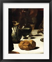 The Supper at Emmaus, Detail 1601 (bread) Fine Art Print
