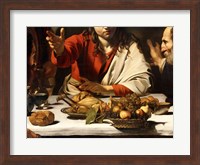 The Supper at Emmaus, Detail 1601 Fine Art Print