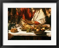 The Supper at Emmaus, Detail 1601 Fine Art Print