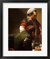 The Supper at Emmaus, Detail 1601 (two men) Fine Art Print