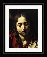 The Supper at Emmaus, Detail 1601 (woman) Fine Art Print