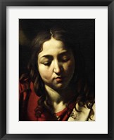 The Supper at Emmaus, Detail 1601 (woman) Fine Art Print