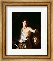 David with the Head of Goliath, 1606 Fine Art Print