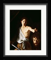 David with the Head of Goliath, 1606 Fine Art Print