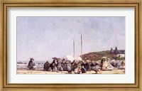 The Beach at Trouville, 1864 Fine Art Print