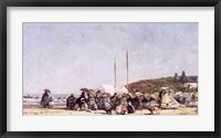 The Beach at Trouville, 1864 Fine Art Print
